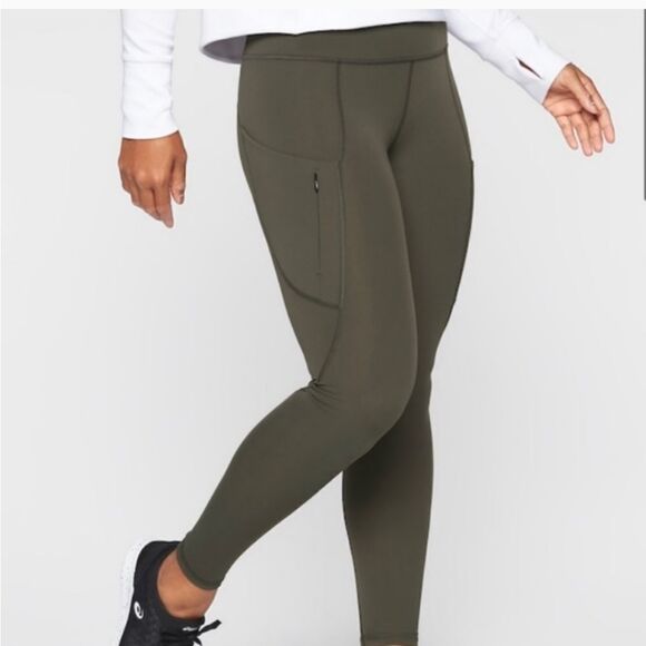 Athleta All In Tight High Rise In Olive Arbor 28” small - Picture 1 of 3